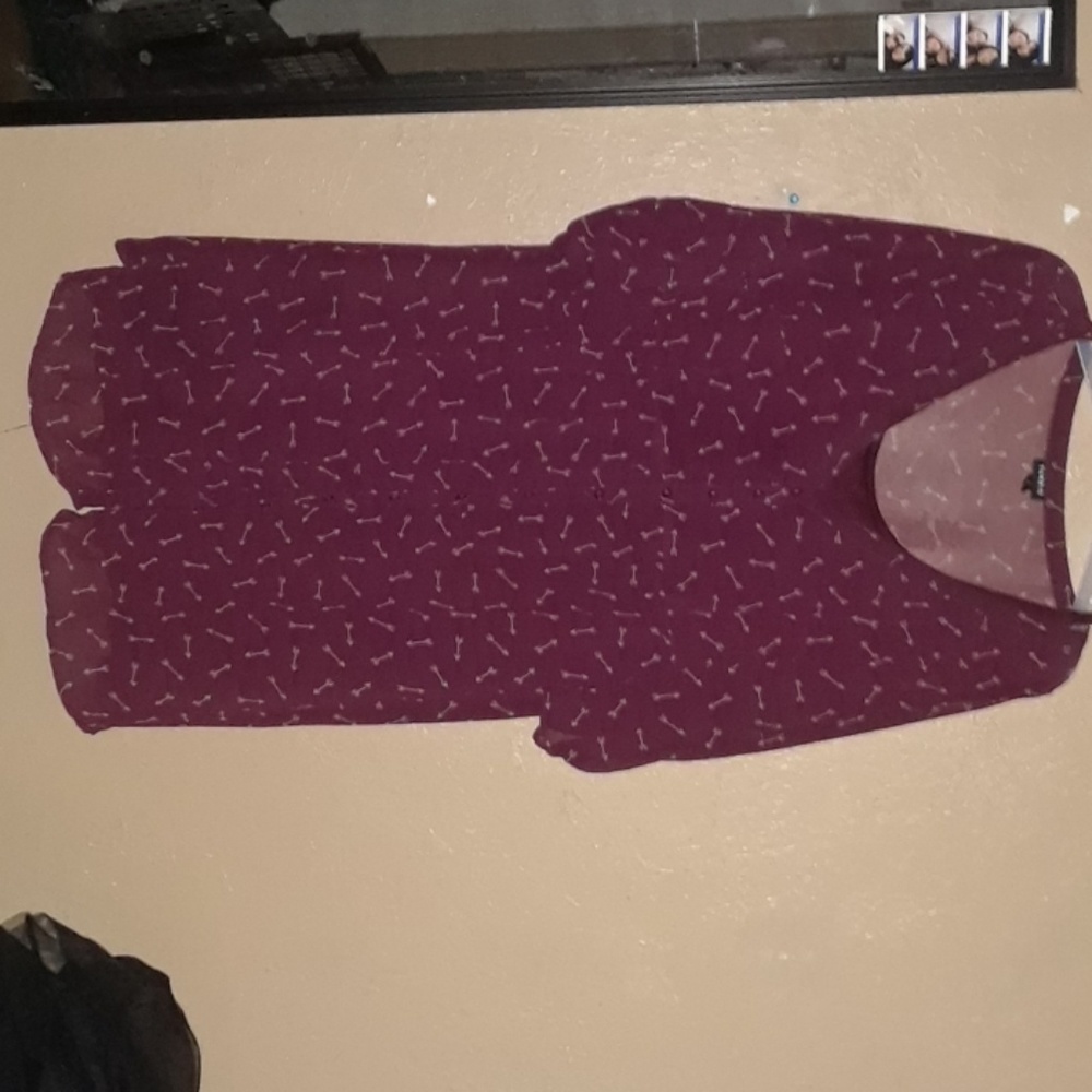 Purple/burgubdy arrow dress